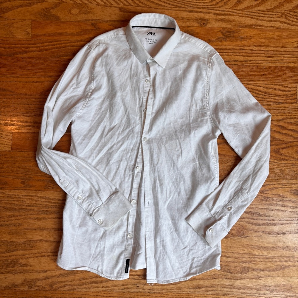 Boy’s Navy Blazer and Pants Set + white dress shirt - Picture 12 of 13